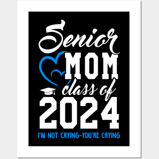 Class of 2024 Senior Gifts Funny Senior Mom Posters and Art